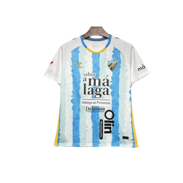 Málaga cf x Delaossa colaboración camiseta